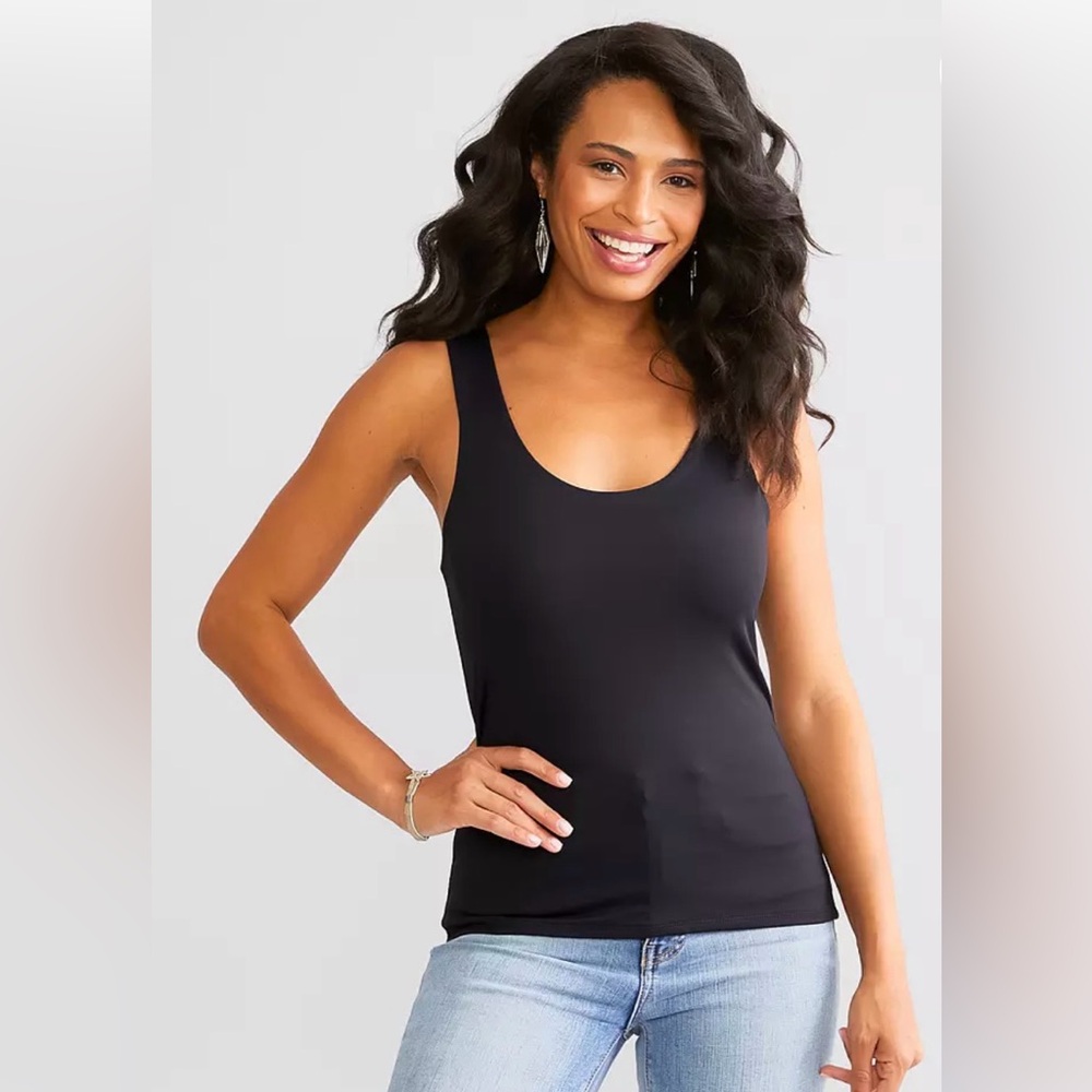 Buckle Black Shaping Tank Top